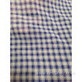 Cationic polyester chiffon check fabric